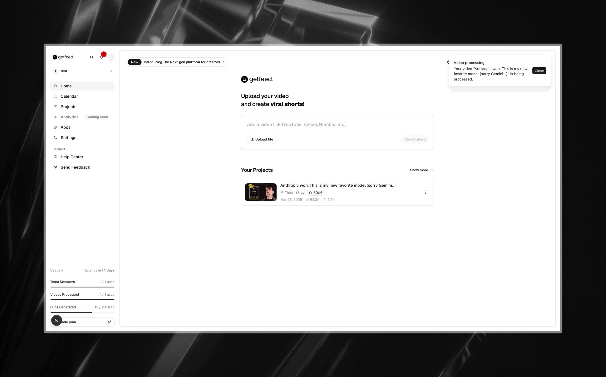 Start Creating in Seconds: The New Project Flow